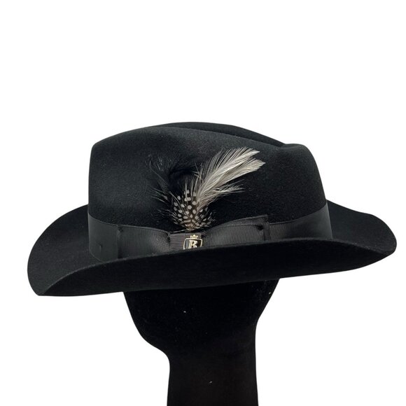 Bruno Capelo XL Hat Cap Australian Wool Fedora Teardrop Crown Fabio FB230 7 1/2 - Picture 5 of 13